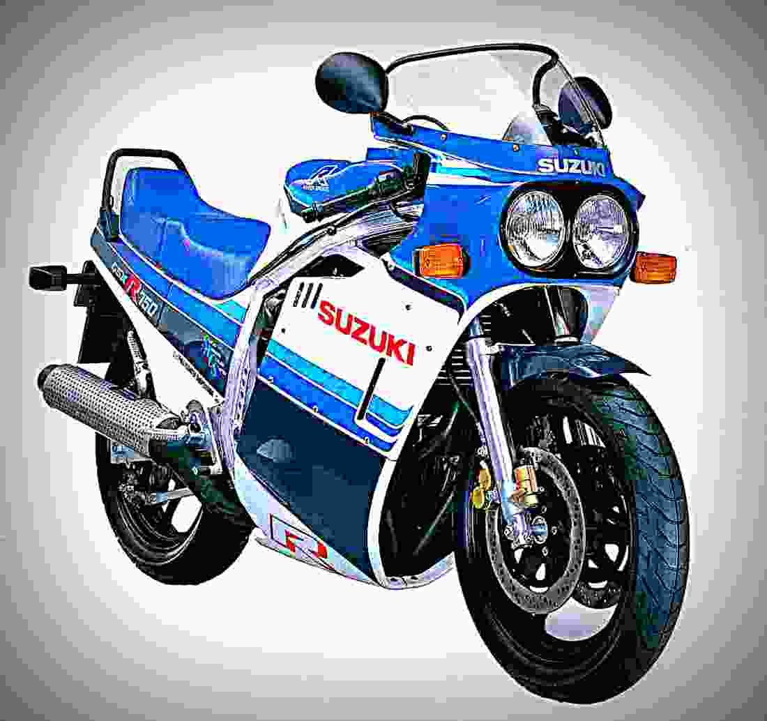 Suzuki GSX 750 1980 5 motorbike A4 Photo Print
