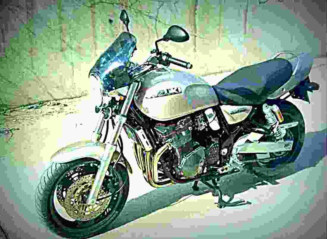 Suzuki GSX 750 1999 6 motorbike A4 Photo Print