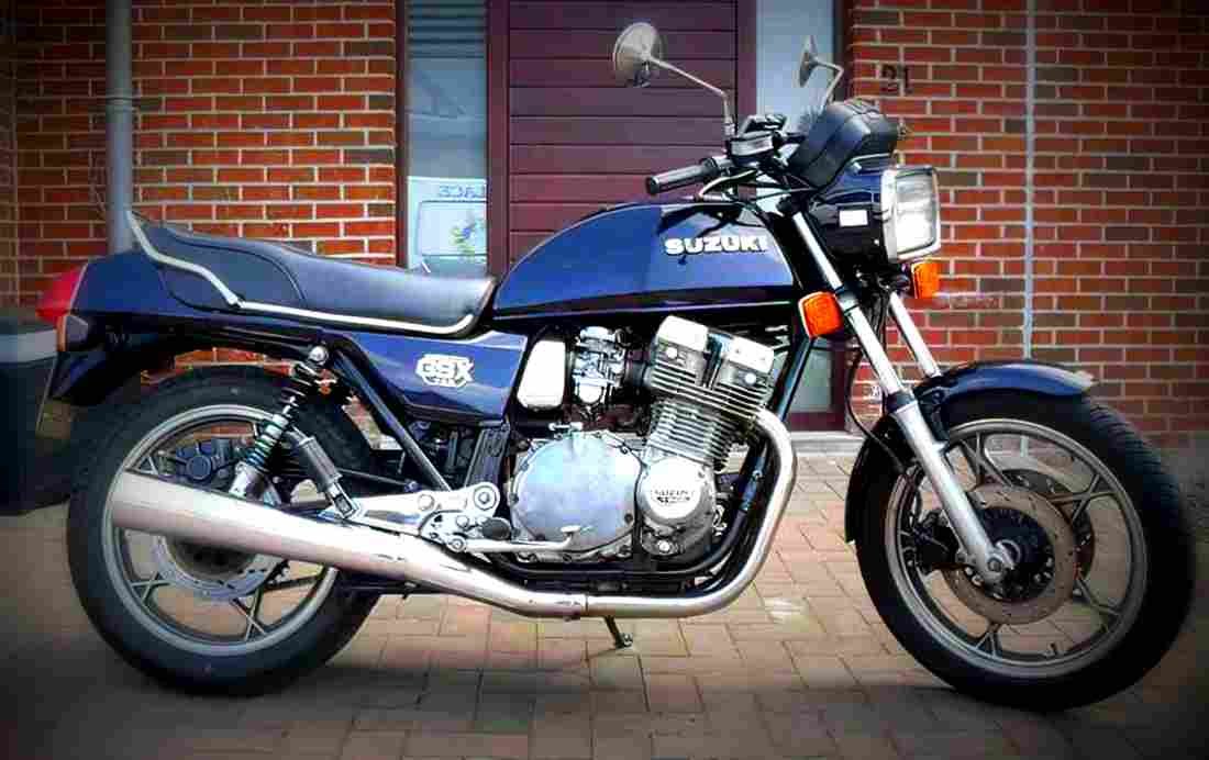 Suzuki GSX 750 E 1981 3 motorbike A4 Photo Print