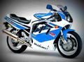 Suzuki GSX 750 F 1997 3 motorbike A4 Photo Print