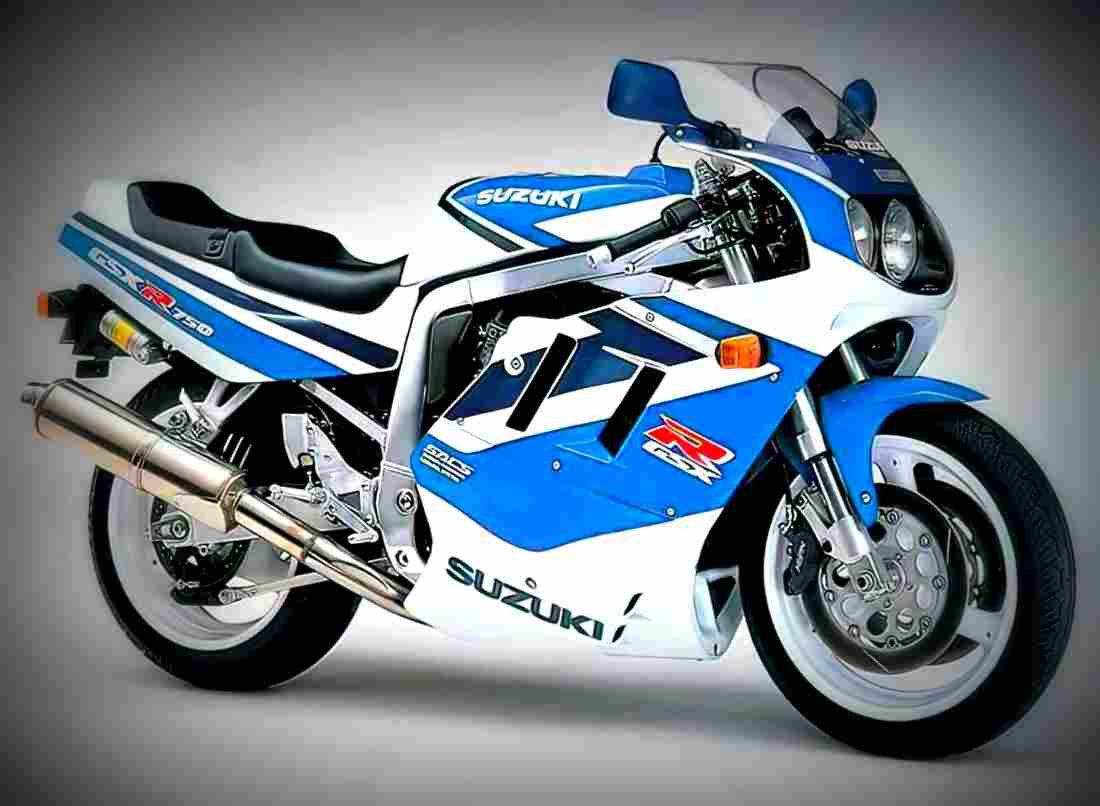 Suzuki GSX 750 F 1997 3 motorbike A4 Photo Print
