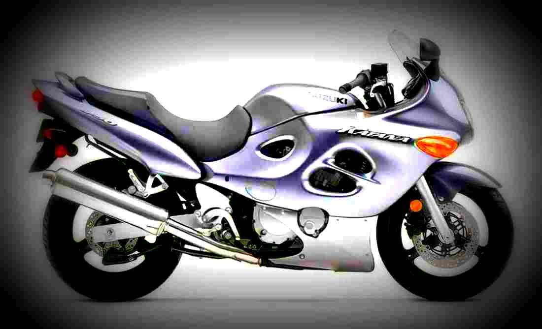 Suzuki GSX 750 F Katana 2003 5 motorbike A4 Photo Print