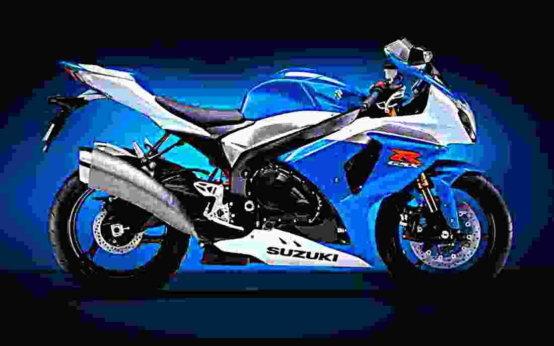 Suzuki GSX R 1000 2002 3 motorbike A4 Photo Print