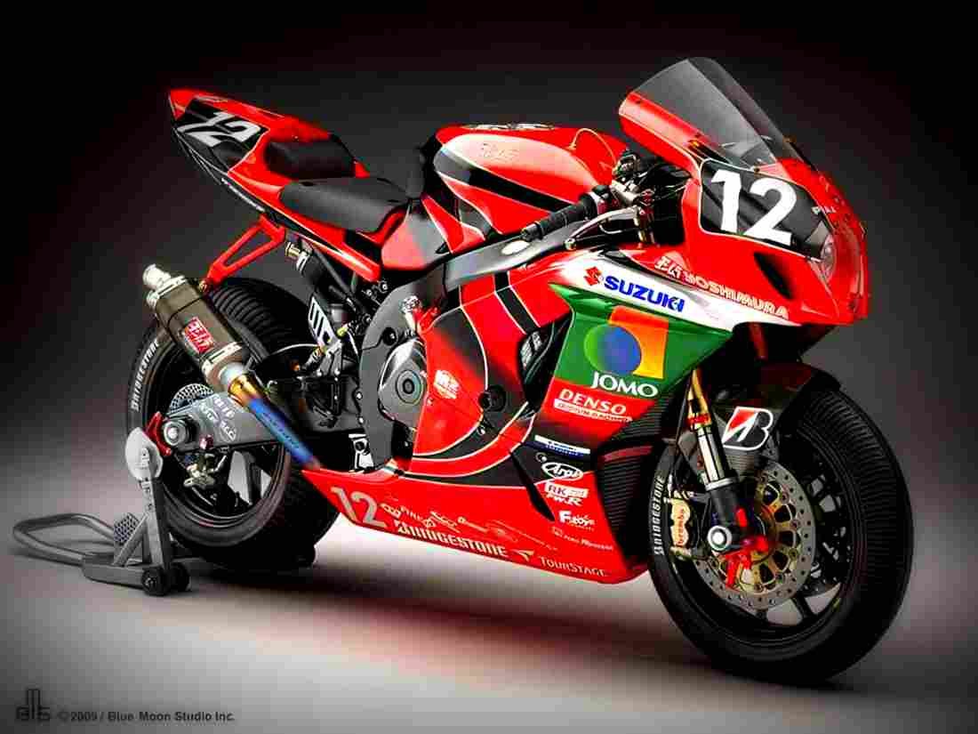Suzuki GSX R 1000 2009 6 motorbike A4 Photo Print