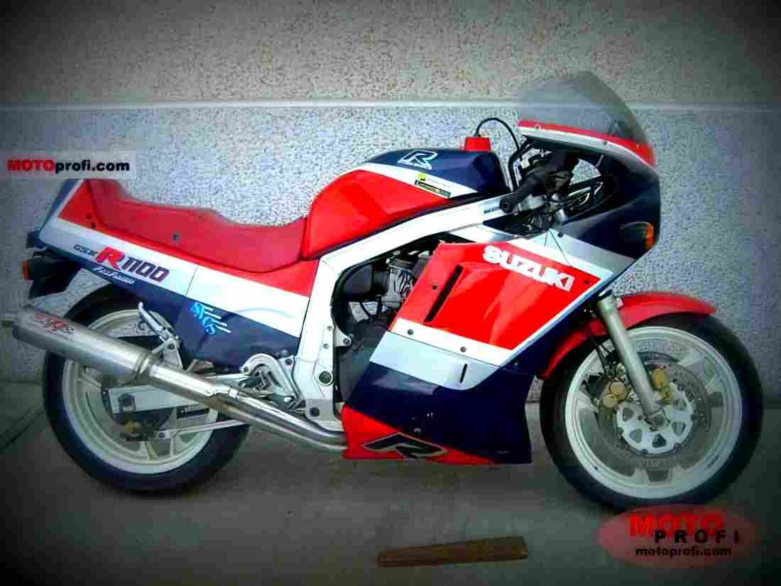 Suzuki GSX R 1100 1987 4 motorbike A4 Photo Print