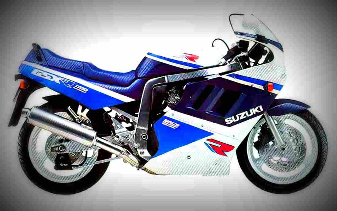 Suzuki GSX R 1100 1990 1 motorbike A4 Photo Print