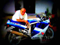 Suzuki GSX R 1100 1990 2 motorbike A4 Photo Print
