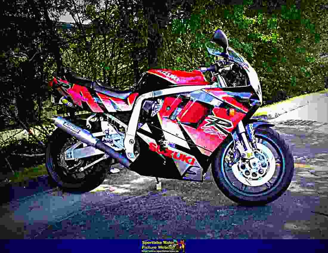 Suzuki GSX R 1100 1992 5 motorbike A4 Photo Print