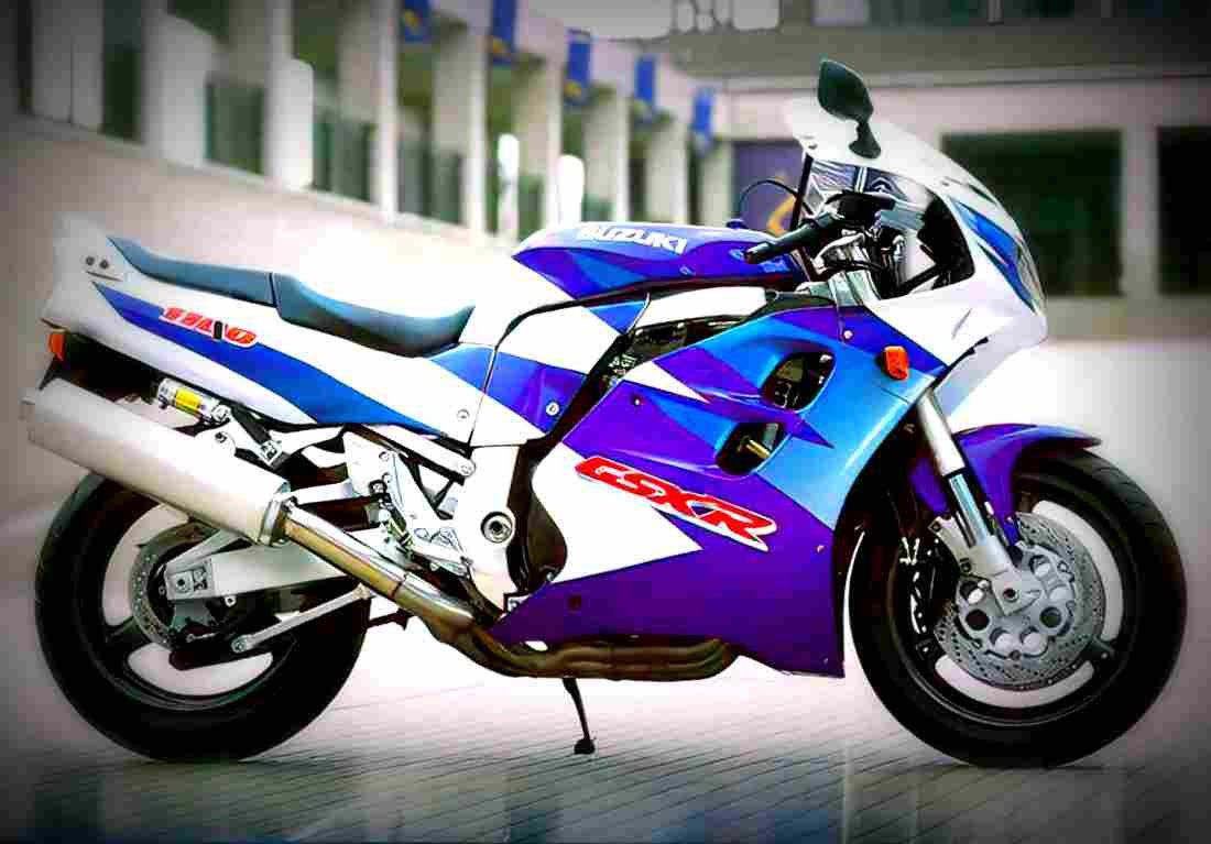 Suzuki GSX R 1100 1996 6 motorbike A4 Photo Print