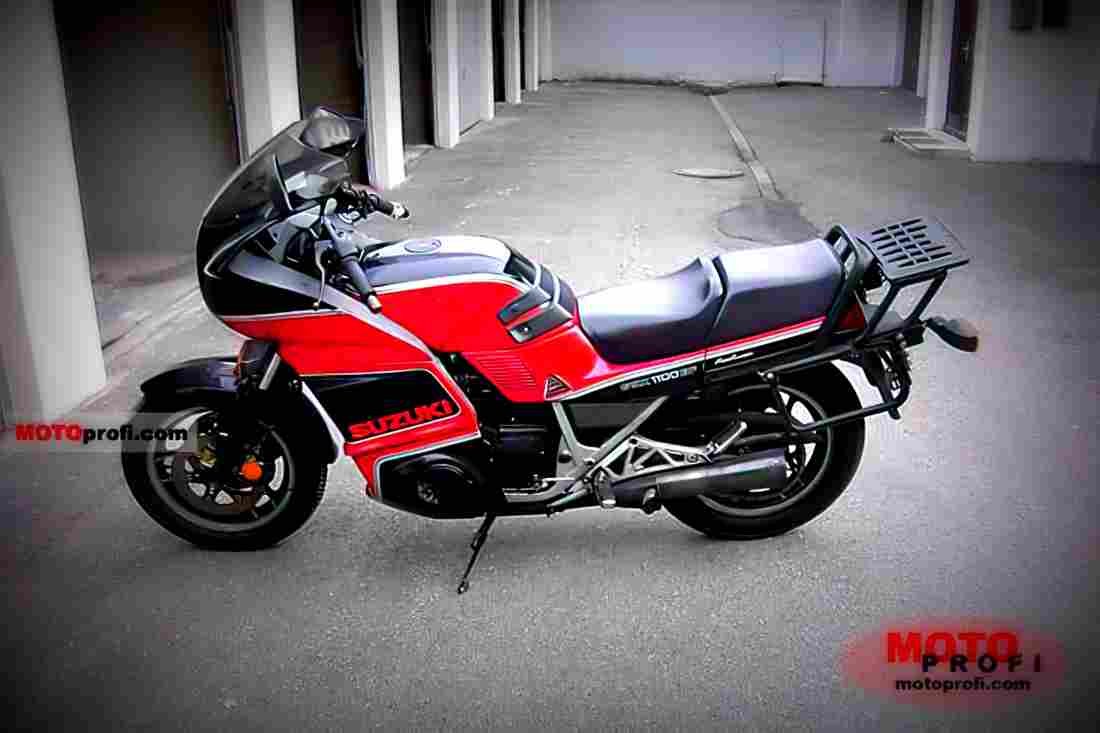 Suzuki GSX R 1100 (reduced effect) 1987 1 motorbike A4 Photo Print