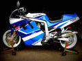 Suzuki GSX R 1100 (reduced effect) 1991 3 motorbike A4 Photo Print