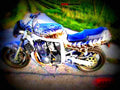 Suzuki GSX R 1100 (reduced effect) 1992 5 motorbike A4 Photo Print