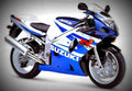 Suzuki GSX R 600 2002 2 motorbike A4 Photo Print