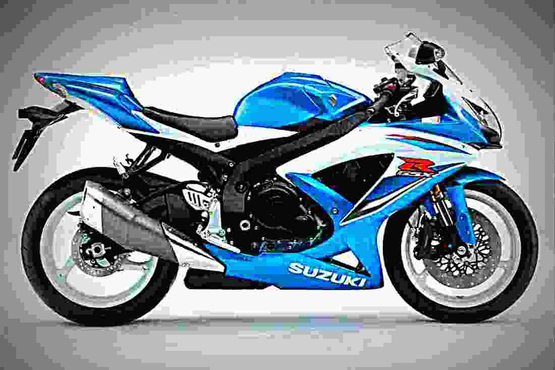 Suzuki GSX R 600 2009 1 motorbike A4 Photo Print