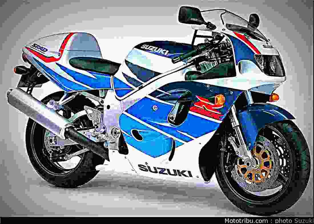 Suzuki GSX R 750 1985 2 motorbike A4 Photo Print