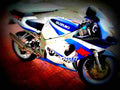 Suzuki GSX R 750 1999 5 motorbike A4 Photo Print