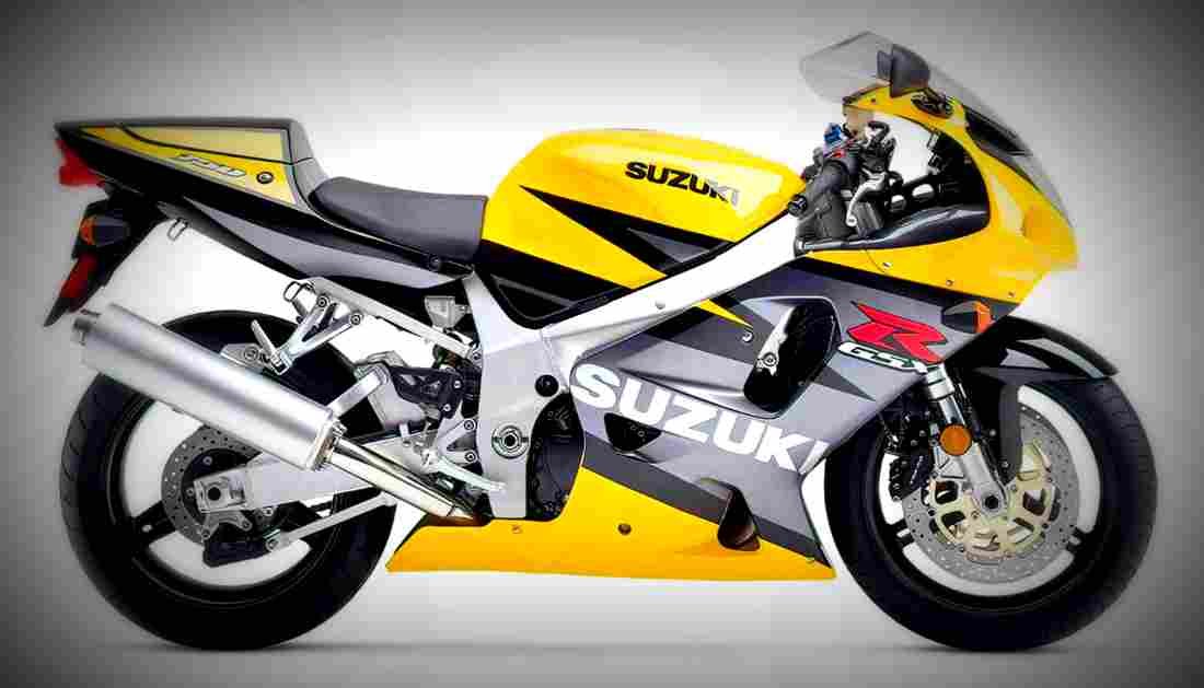 Suzuki GSX R 750 2002 4 motorbike A4 Photo Print