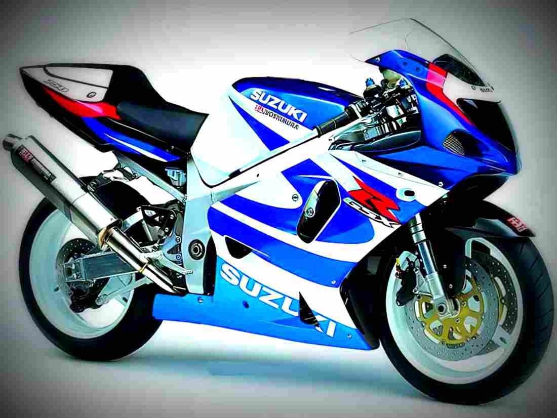Suzuki GSX R 750 2003 1 motorbike A4 Photo Print