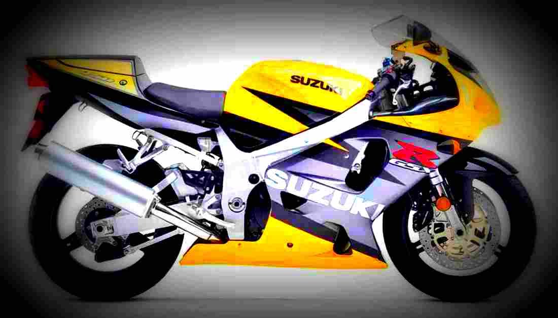 Suzuki GSX R 750 2003 6 motorbike A4 Photo Print