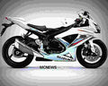 Suzuki GSX R 750 2009 2 motorbike A4 Photo Print