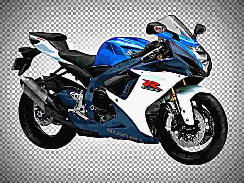 Suzuki GSX R 750 (reduced effect) 1987 1 motorbike A4 Photo Print