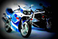 Suzuki GSX R 750 (reduced effect) 1988 3 motorbike A4 Photo Print