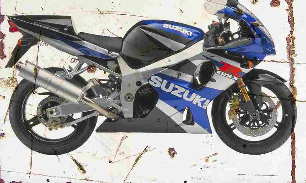 Suzuki GSX R1000 2002 Aged Vintage A4 Photo Print