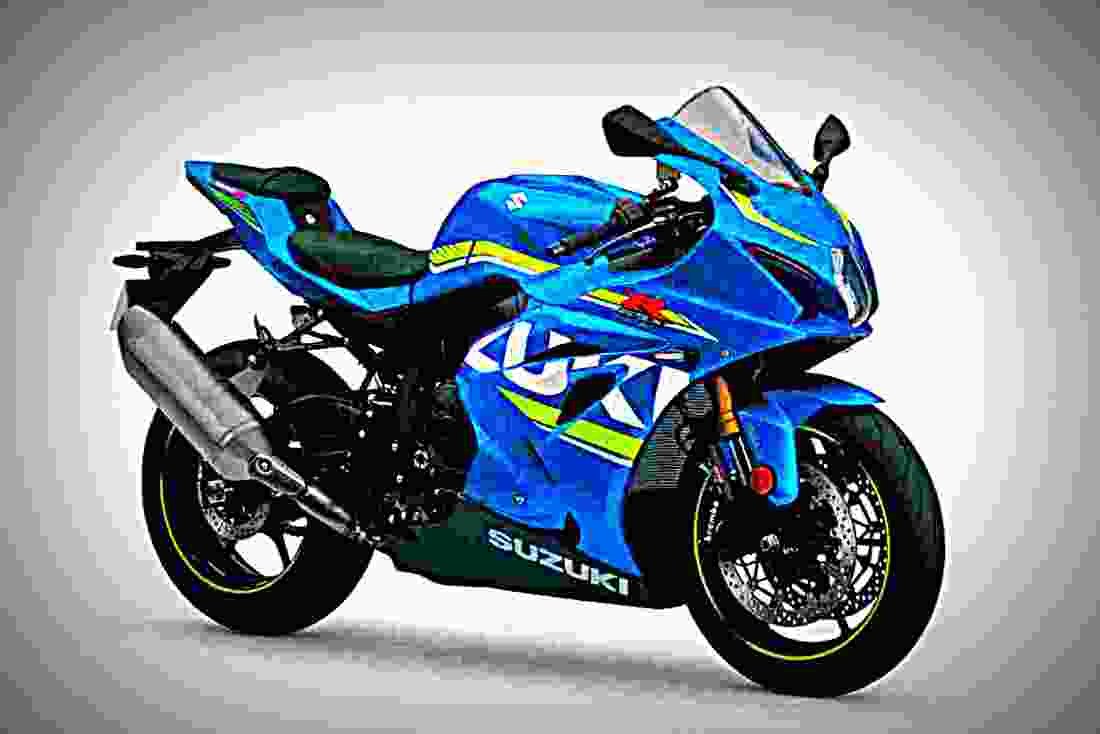 Suzuki GSX R1000 2017 3 motorbike A4 Photo Print