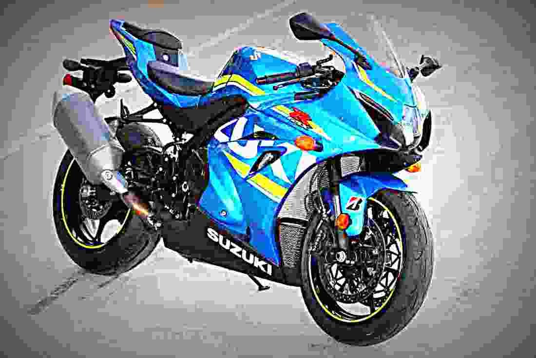 Suzuki GSX R1000 2017 4 motorbike A4 Photo Print