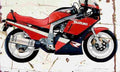 Suzuki GSX R1100 1988 Aged Vintage A4 Photo Print
