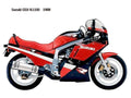 Suzuki GSX R1100 1988 motorbike A4 Photo Print