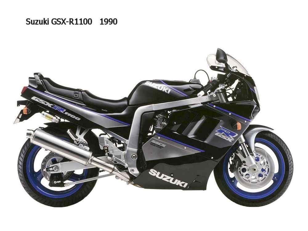 Suzuki GSX R1100 1990 motorbike A4 Photo Print