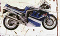 Suzuki GSX R1100 1991 Aged Vintage A4 Photo Print