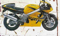 Suzuki GSX R600 1999 Aged Vintage A4 Photo Print