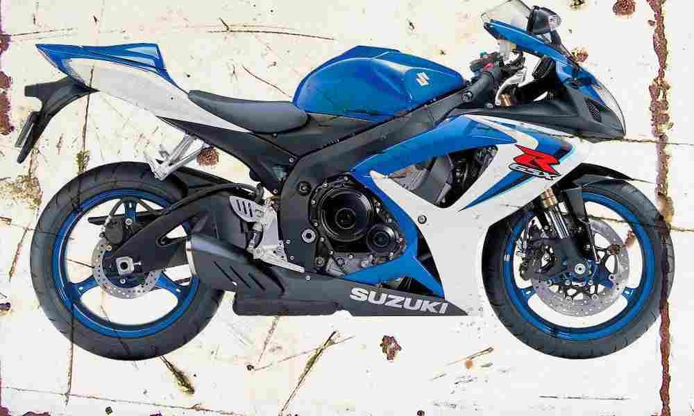Suzuki GSX R600 2006 Aged Vintage A4 Photo Print