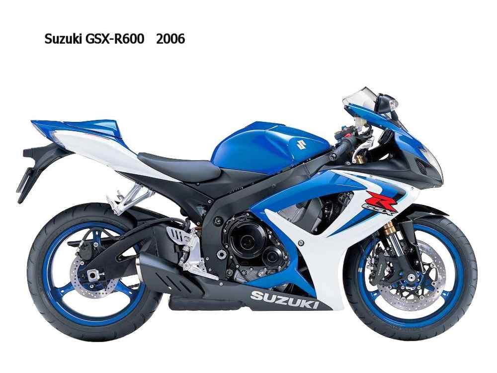 Suzuki GSX R600 2006 motorbike A4 Photo Print