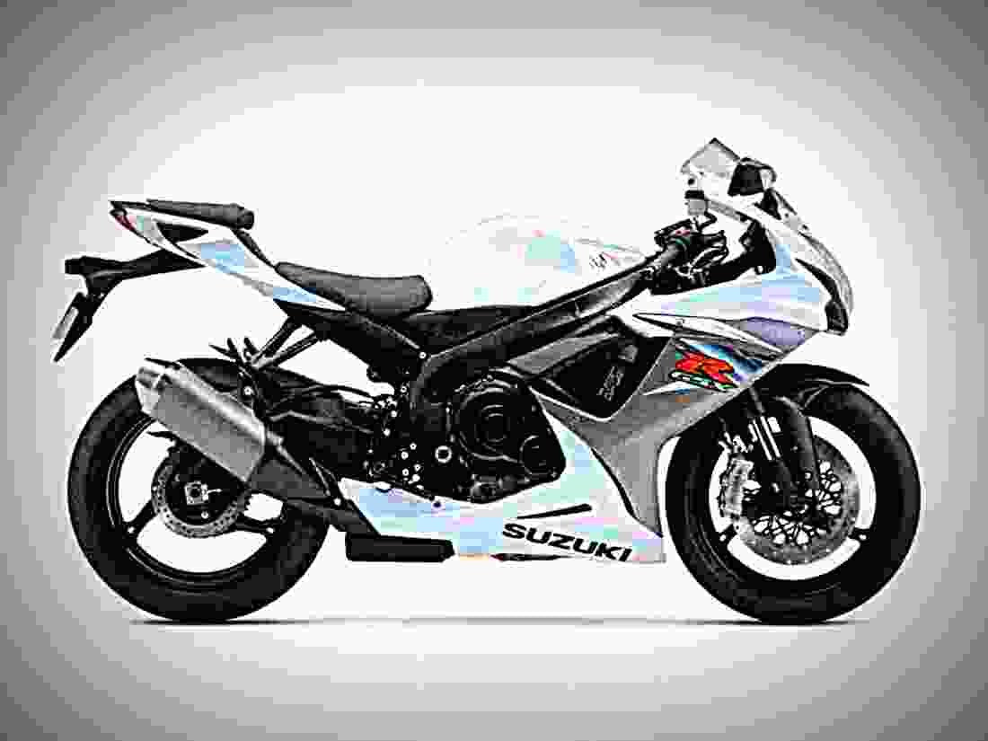 Suzuki GSX R600 2017 2 motorbike A4 Photo Print