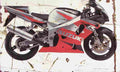 Suzuki GSX R750 2001 Aged Vintage A4 Photo Print