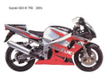 Suzuki GSX R750 2001 motorbike A4 Photo Print