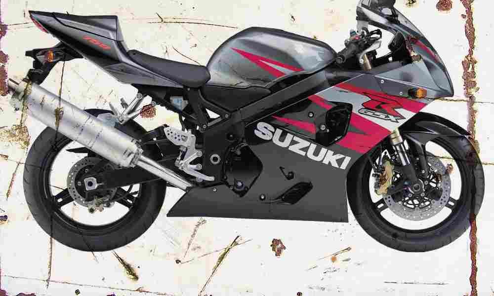 Suzuki GSX R750 2004 Aged Vintage A4 Photo Print