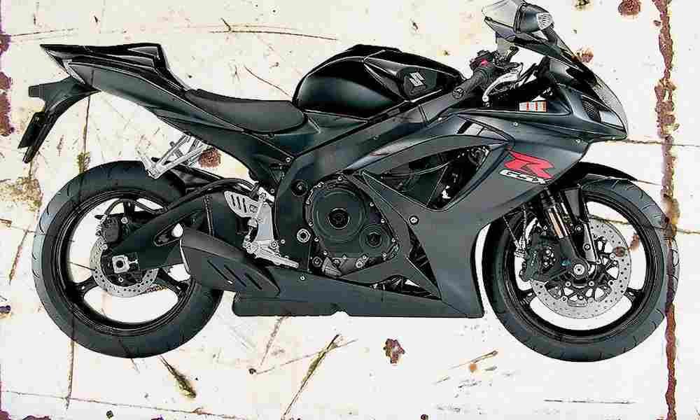Suzuki GSX R750 2006 Aged Vintage A4 Photo Print