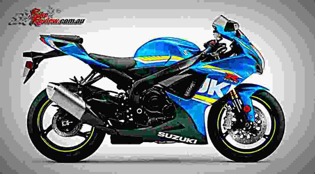 Suzuki GSX R750 2017 4 motorbike A4 Photo Print