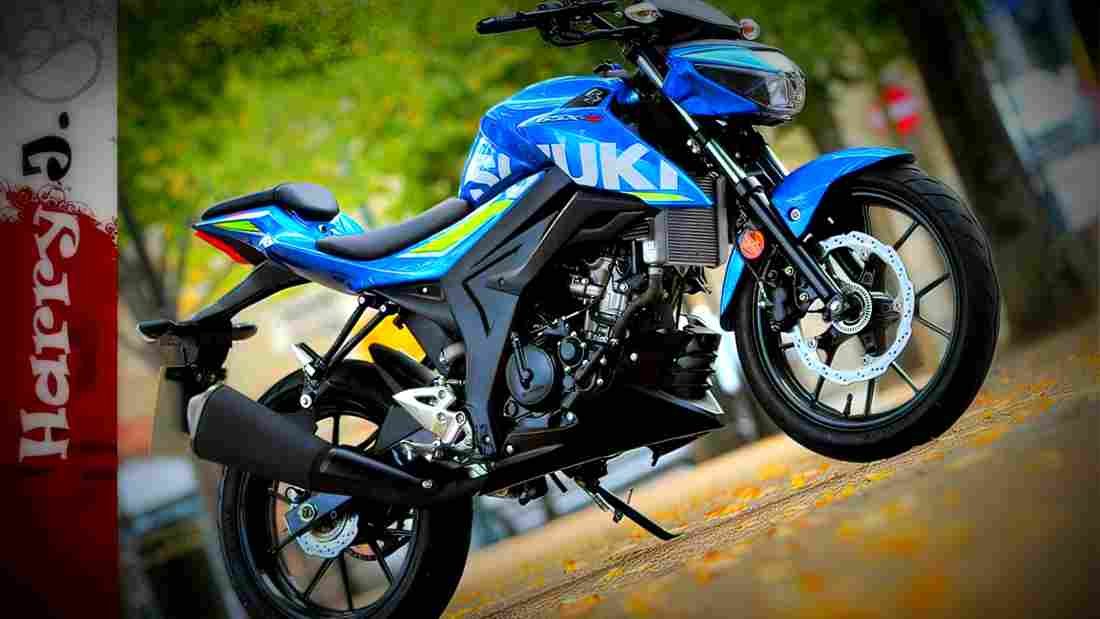Suzuki GSX S125 2018 3 motorbike A4 Photo Print