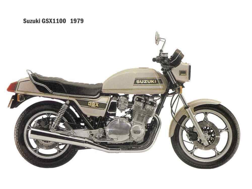 Suzuki GSX1100 1979 motorbike A4 Photo Print