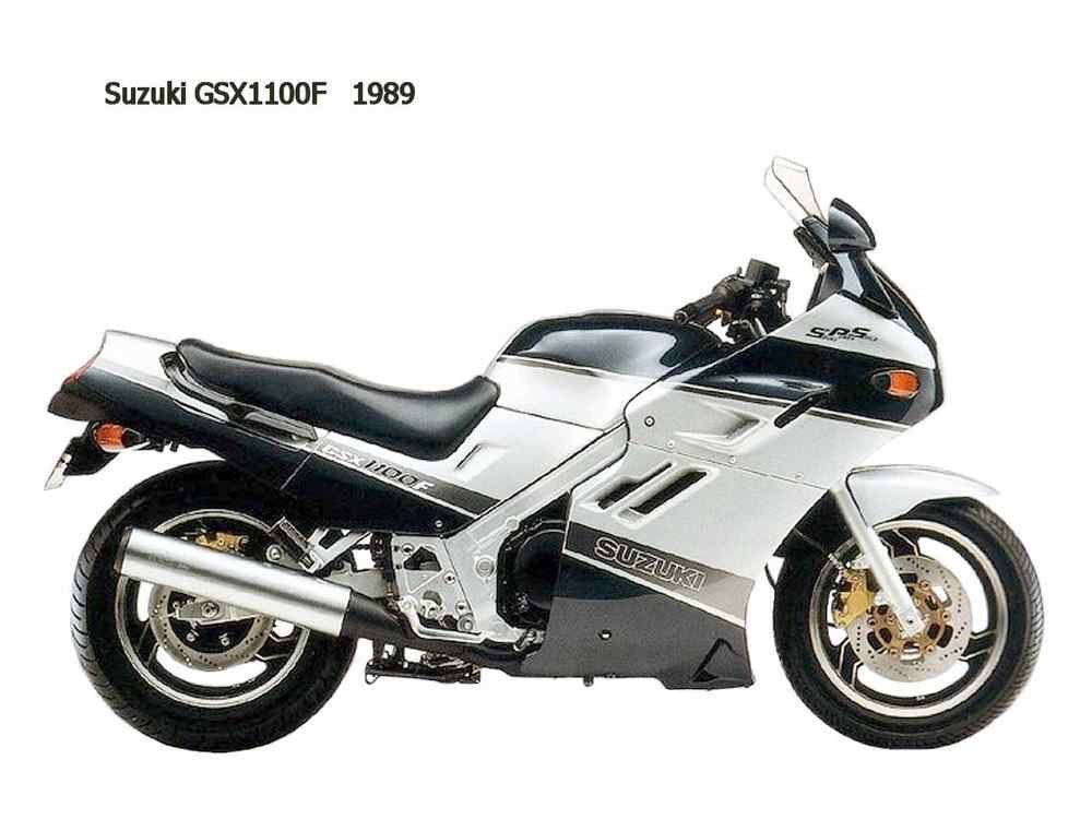 Suzuki GSX1100F 1989 motorbike A4 Photo Print