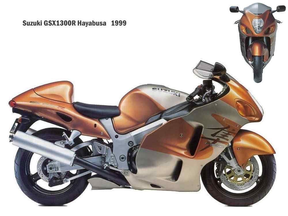 Suzuki GSX1300R Hayabusa 1999 motorbike A4 Photo Print