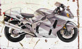 Suzuki GSX1300R Hayabusa 2002 Aged Vintage A4 Photo Print