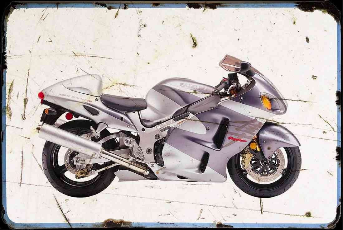 Suzuki GSX1300R Hayabusa 2002 aged 2 A4 Photo Print
