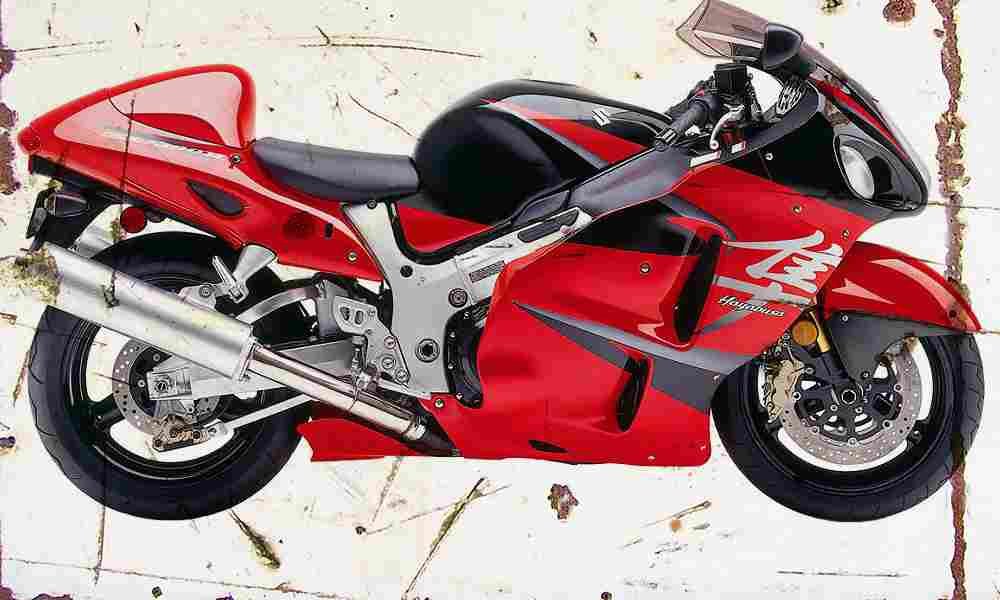 Suzuki GSX1300R Hayabusa 2005 Aged Vintage A4 Photo Print