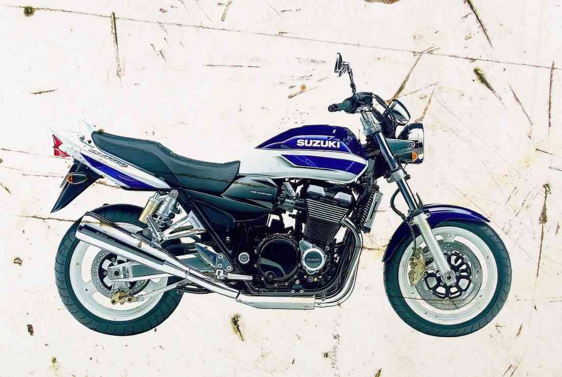 Suzuki GSX1400 2002 SHARP 2021 aged A4 Photo Print